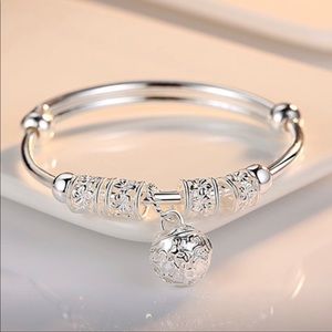 925 sterling silver charm adjustable bracelet